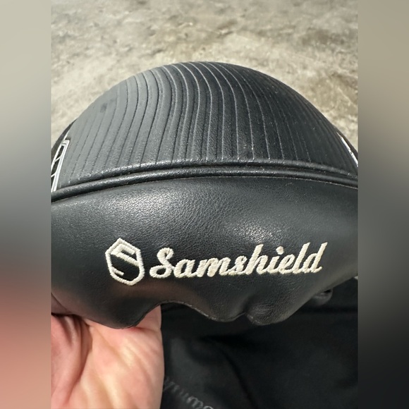 Samshield Alcantara Equestrian Riding Helmet, Custom, Black, Size 6 7/8 - 7 1/4 - Picture 5 of 9